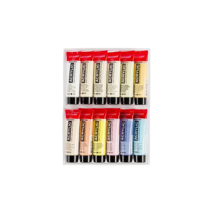 AMSTERDAM Acrylfarbe Set (12 x 20 ml, Mehrfarbig)