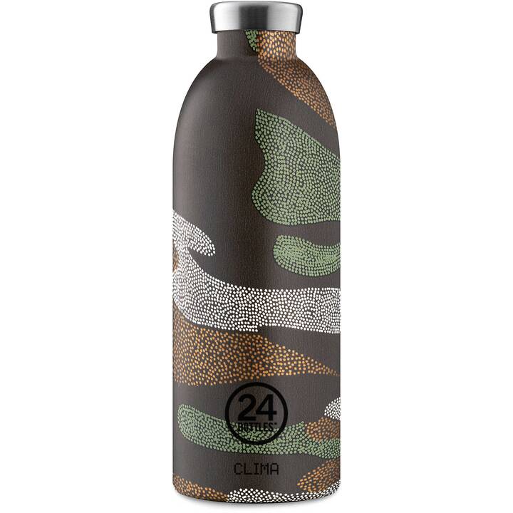 24BOTTLES Bottiglia sottovuoto Clima Camo Zone (0.85 l, Marrone scuro)