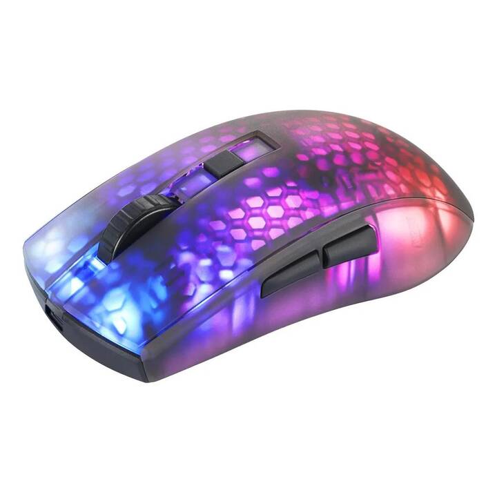 DELTACO DM320 Semi-Transparent Maus (Kabellos, Gaming)