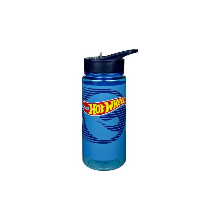 SCOOLI Bottiglia per bambini Aero Hot Wheels (0.5 l, Blu scuro, Blu, Rosso)