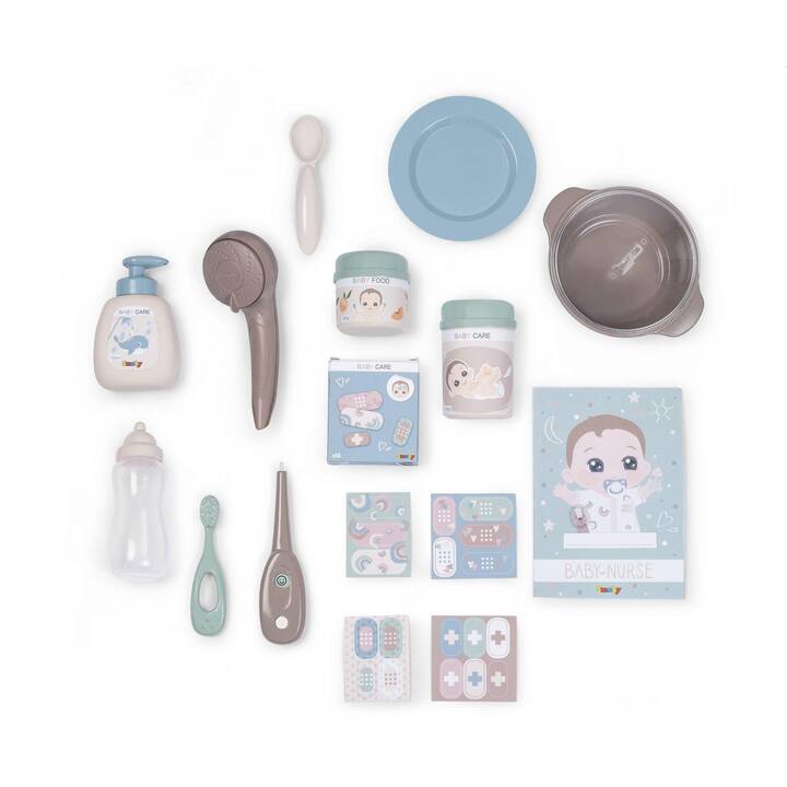 SMOBY INTERACTIVE Nurse Set d'ameublement de poupée (Rose clair, Blanc, Beige)