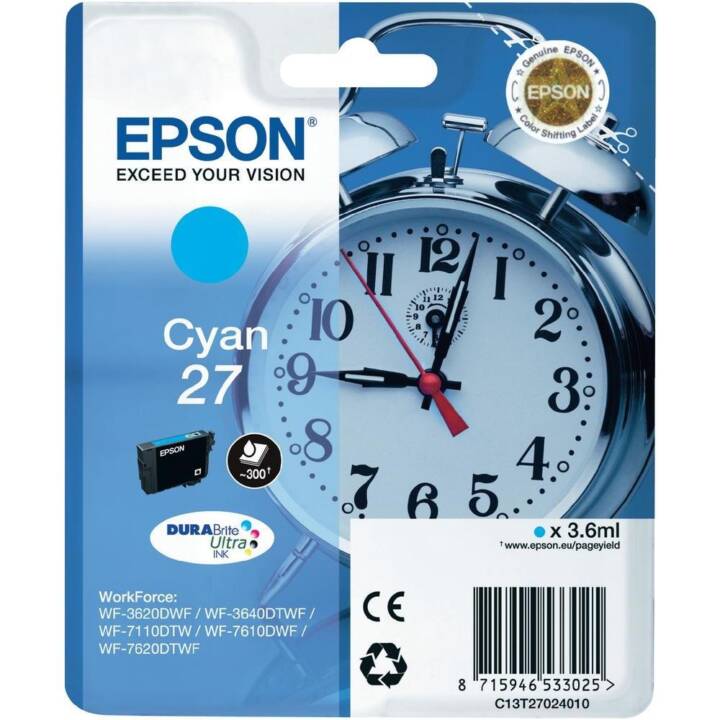 EPSON 27 (Cyan, 1 pièce)