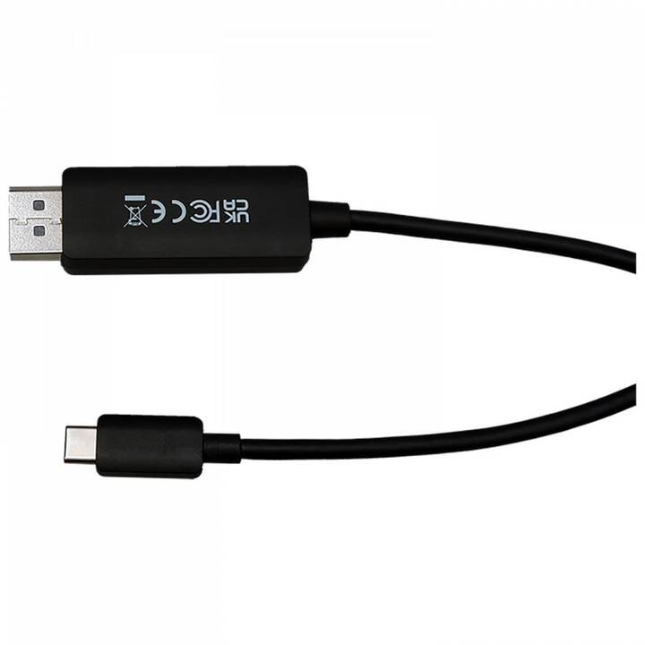 VIDEOSEVEN Câble USB (Port écran, USB de type C, 2 m)
