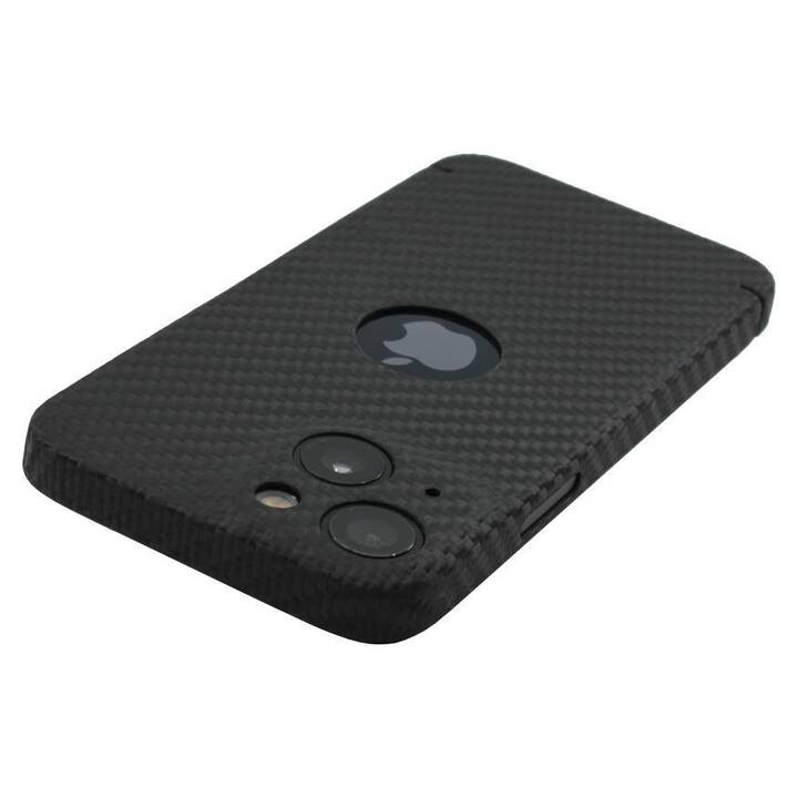 NEVOX Backcover Carbon (iPhone 14 Plus, Einfarbig, Schwarz)