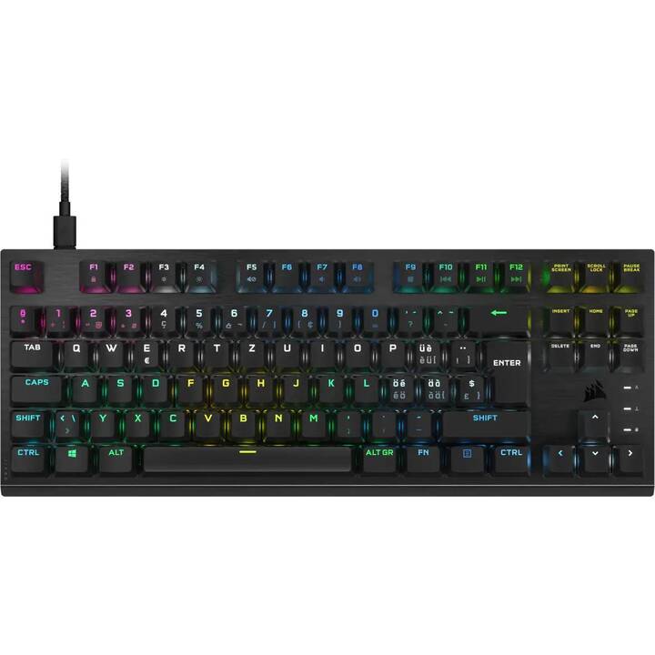 CORSAIR K60 PRO TKL RGB (USB, Schweiz, Kabel)