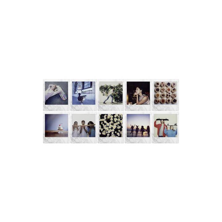 FUJIFILM White Marble Sofortbildfilm (Instax Square, Weiss)