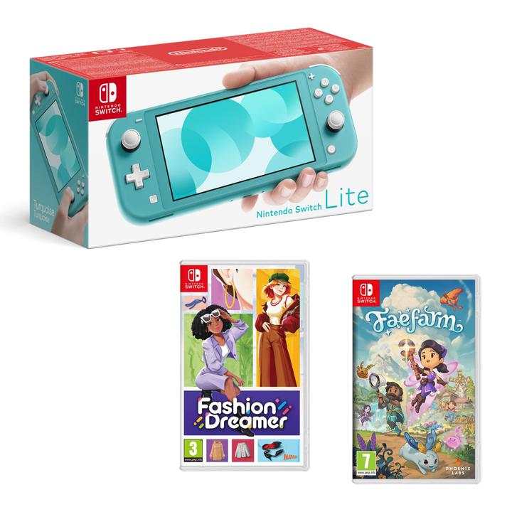 NINTENDO Switch Lite (Türkis) – Ohne Netzteil 32 GB (DE, IT, FR