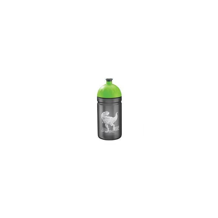 ISY Bottiglia per bambini Wild T-Rex Taro (0.5 l, Nero, Verde)