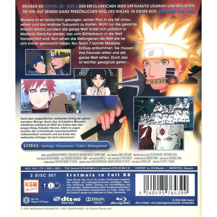 Naruto Shippuden - Box 2 Staffel 20 (Uncut, DE, JA)