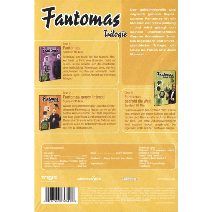 Fantomas - Trilogie  (DE, FR)