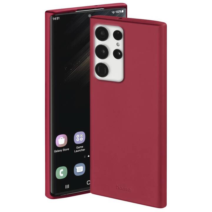 HAMA Backcover Finest Feel (Galaxy S23 Ultra, Rosso)