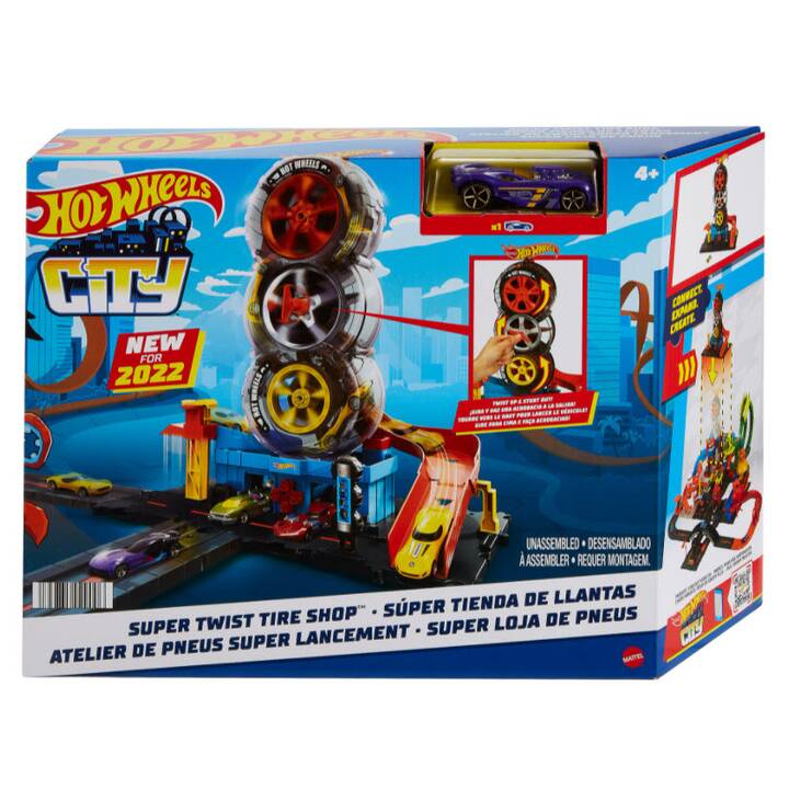 HOT WHEELS Super Twist Tire Shop Accessoires pour véhicule pour jouer