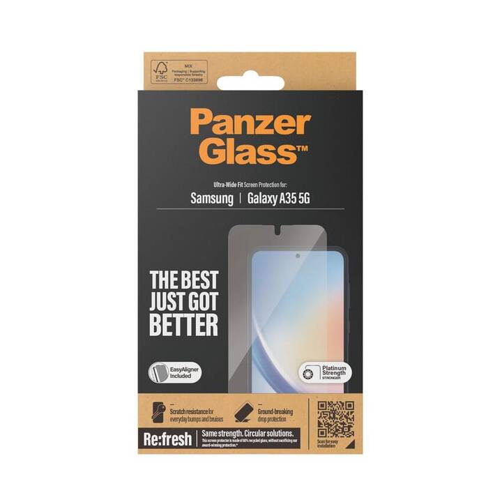 PANZERGLASS Displayschutzfolie Ultra Wide Fit (Galaxy A55)