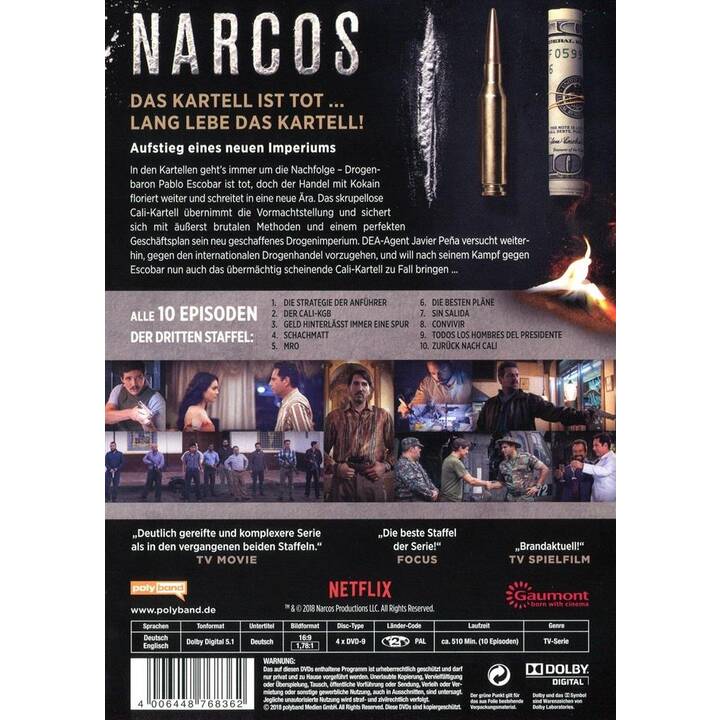 Narcos Saison 3 (DE, EN)