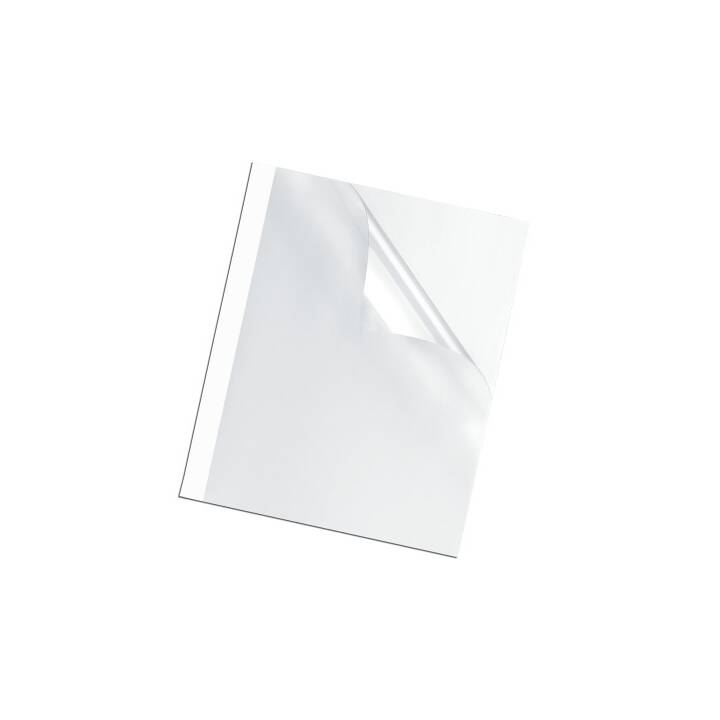 FELLOWES Couverture de reliure thermique (21 cm, Blanc, Transparent)