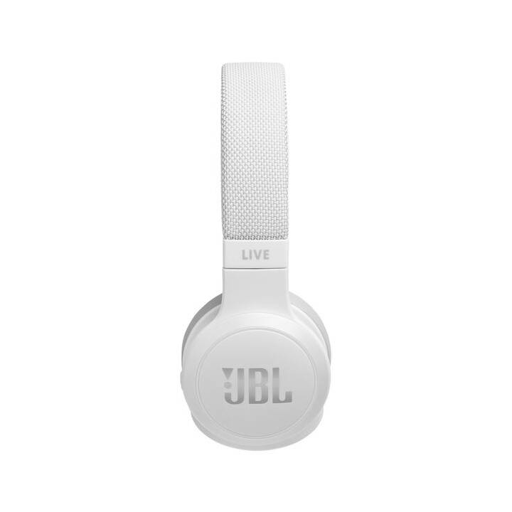 JBL BY HARMAN Live 400BT (On-Ear, Bluetooth 4.2, Blanc)