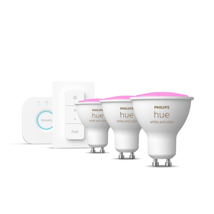 PHILIPS HUE Ampoule LED White & Color Ambiance Starter-Kit (GU10, Bluetooth, 5.7 W)