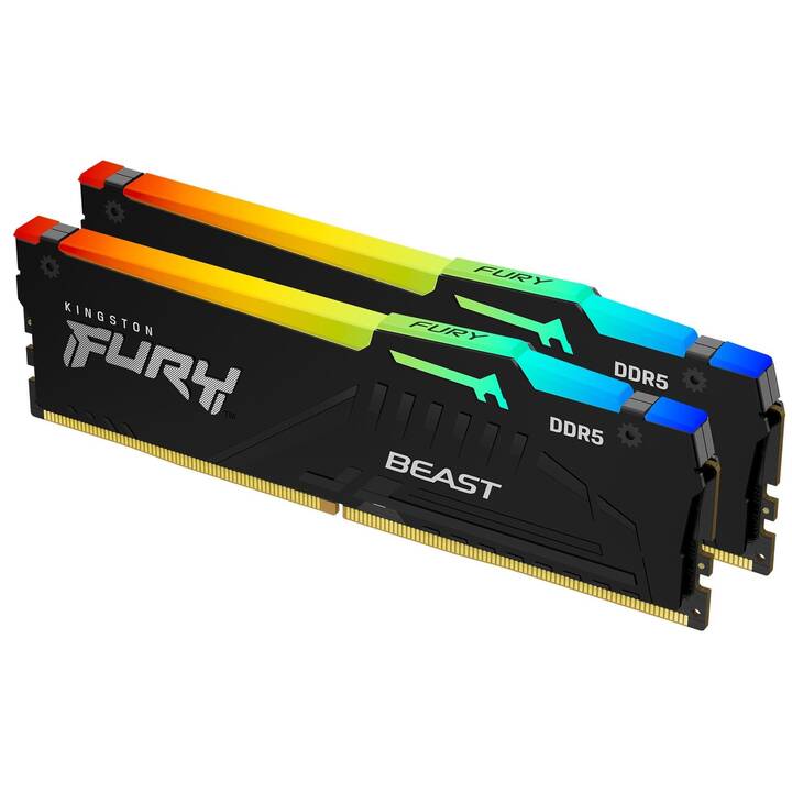 KINGSTON TECHNOLOGY Fury Beast RGB KF552C36BBEAK2-32 Kit (2 x 16 GB, DDR5 5200 MHz, DIMM 288-Pin)