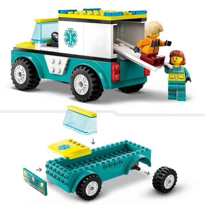 LEGO City Rettungswagen und Snowboarder (60403)