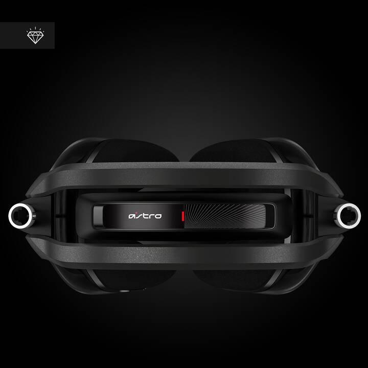 LOGITECH A40 TR Headset + MixAmp Pro TR (Over-Ear, Rouge, Argent, Noir)