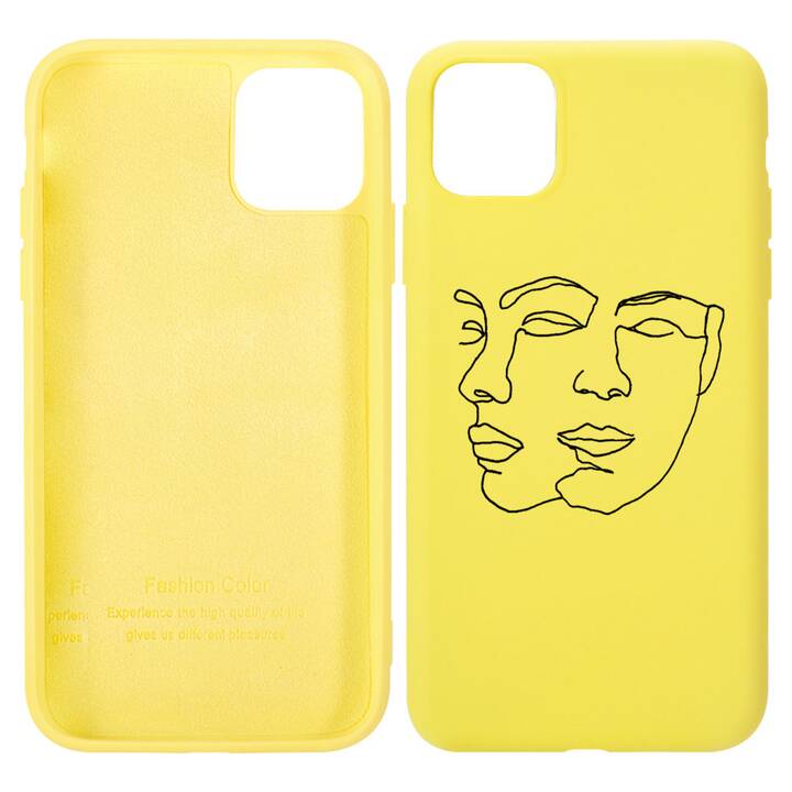 EG Hülle für iPhone 13 Mini 5.4" (2021) - gelb - Kunst