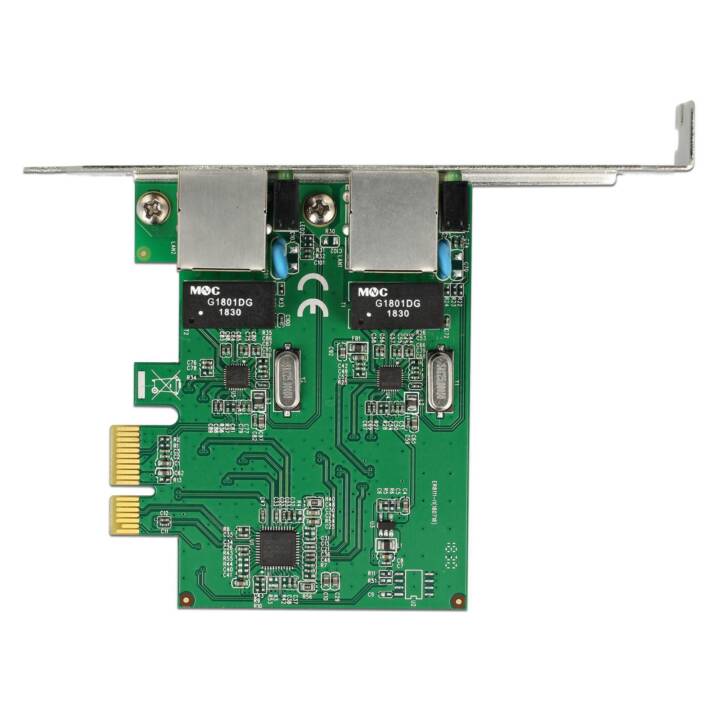 DELOCK Carte réseau (2 x RJ-45 (LAN))