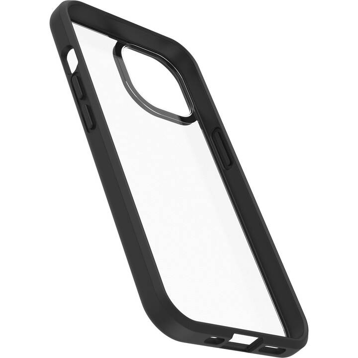 OTTERBOX Backcover React (iPhone 14, Transparente, Black)