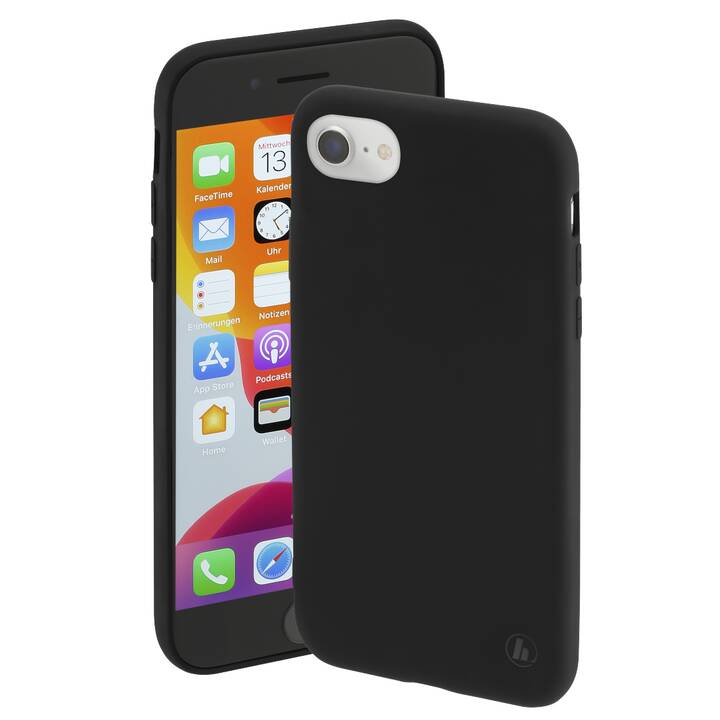 HAMA Backcover Finest Feel (iPhone 8, iPhone SE 2020, iPhone 6, iPhone 6s, iPhone 7, Noir)