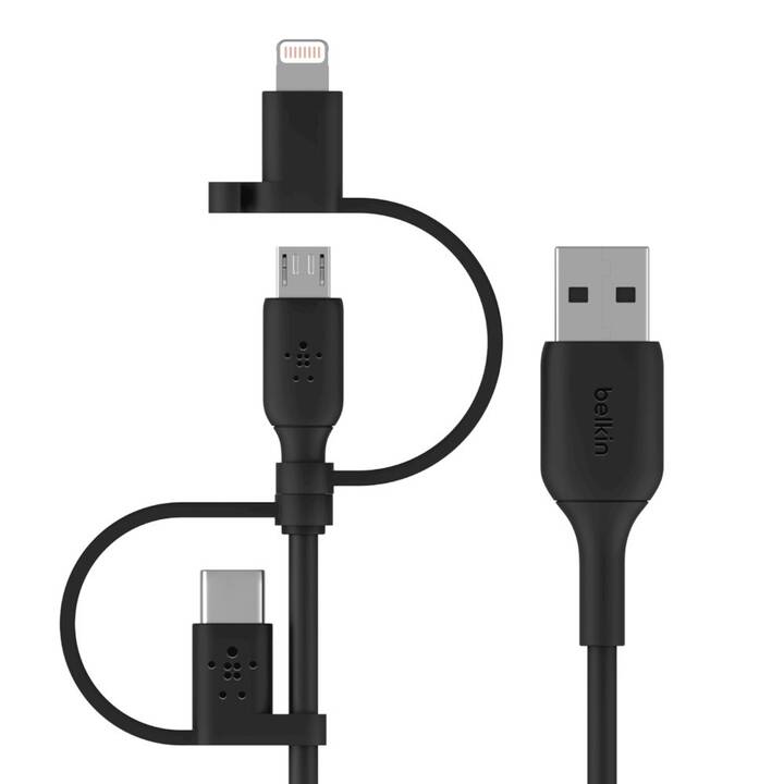BELKIN Boost Charge Câble (USB Typ-A, USB Type-C, Lightning, 1 m)