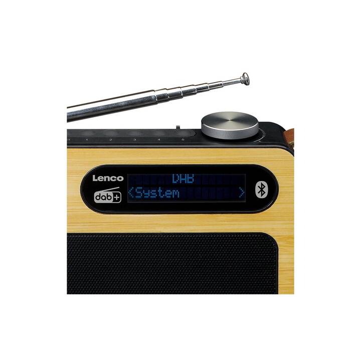 LENCO PDR-040 Radio digitale (Nero, Marrone chiaro)