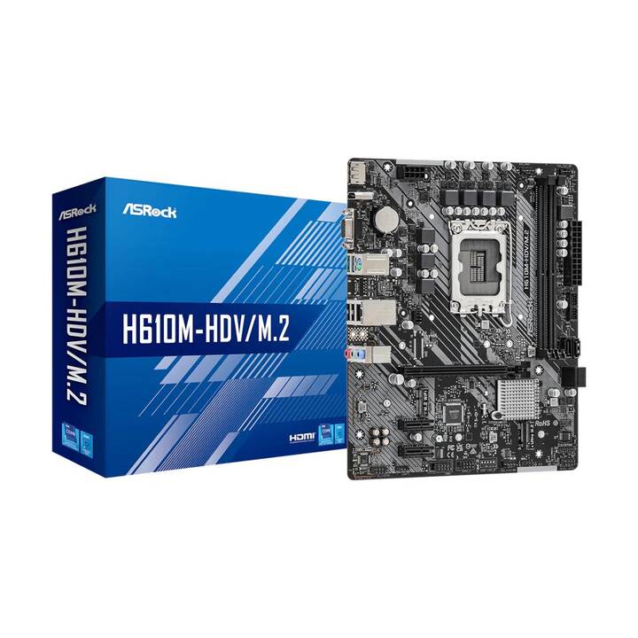 ASROCK H610M-HDV/M.2 R2.0 (LGA 1200, Intel H610, Mini ITX)