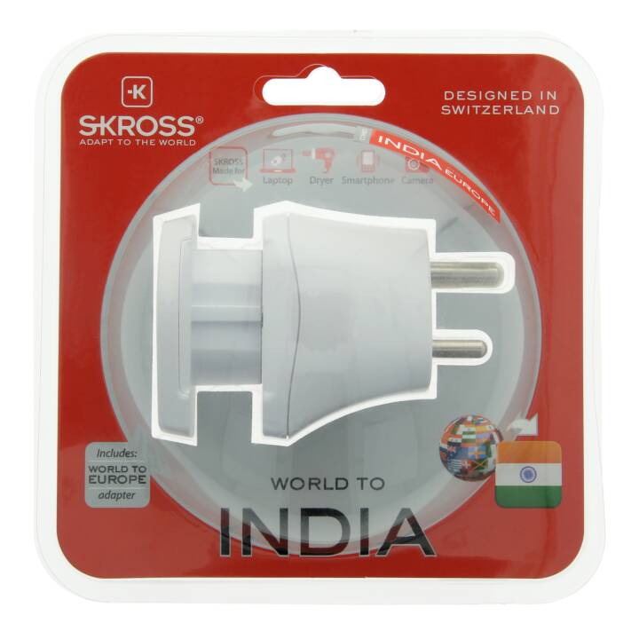 SKROSS Reiseadapter Combo World to India