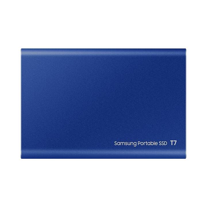 SAMSUNG Portable SSD T7 (USB Typ-C, 500 GB, Blau)