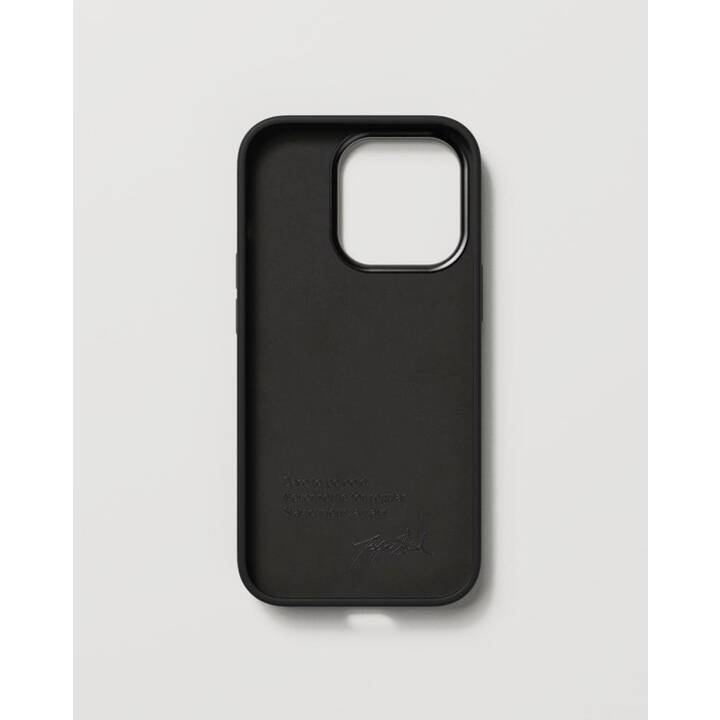 NUDIENT Backcover Bold Case (iPhone 14 Pro, Schwarz Glanz, Schwarz, Charcoal black, Anthrazit)