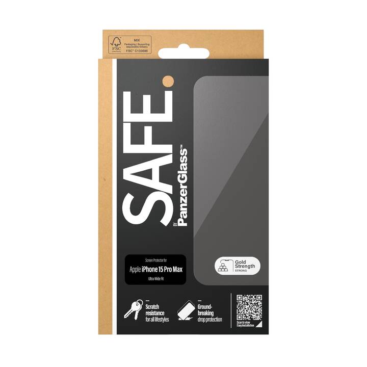 SAFE. Vetro protettivo da schermo (iPhone 15 Pro Max, 1 pezzo)