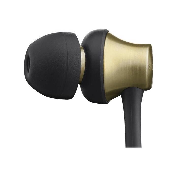 SONY MDR-EX650AP (In-Ear, Schwarz, Gold)