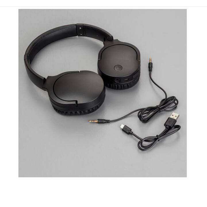INTERTRONIC BT-350 (Over-Ear, Bluetooth 5.0, Schwarz)