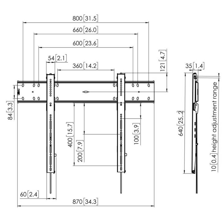 VOGEL'S Wandhalterung TV Professional PFW 6800 (55" – 80")