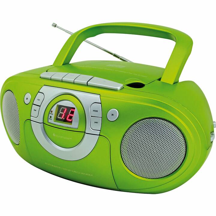 SOUNDMASTER SCD5100GR Boombox (Argento, Verde)