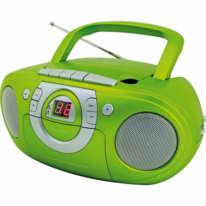 SOUNDMASTER SCD5100GR Boombox (Argent, Vert)