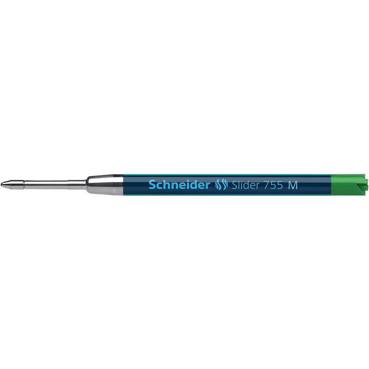 SCHNEIDER Mine de stylo à bille (Vert, 10 pièce)