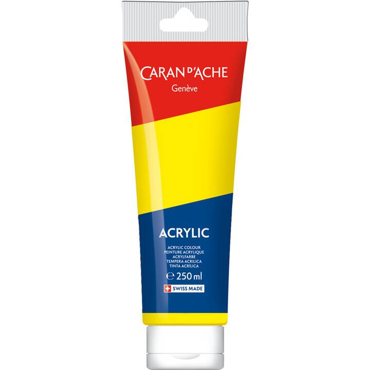 CARAN D'ACHE Couleur acrylique (250 ml, Jaune)