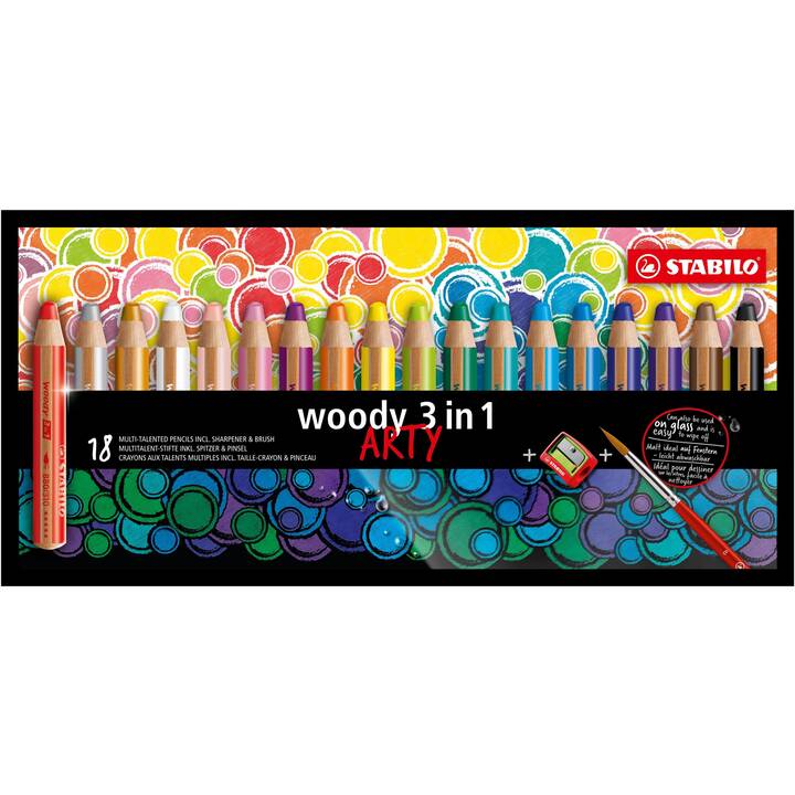 STABILO Crayons de couleur Arty (Multicolore, 18 pièce)