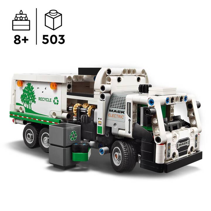 LEGO Technic Camion della spazzatura Mack LR Electric (42167)