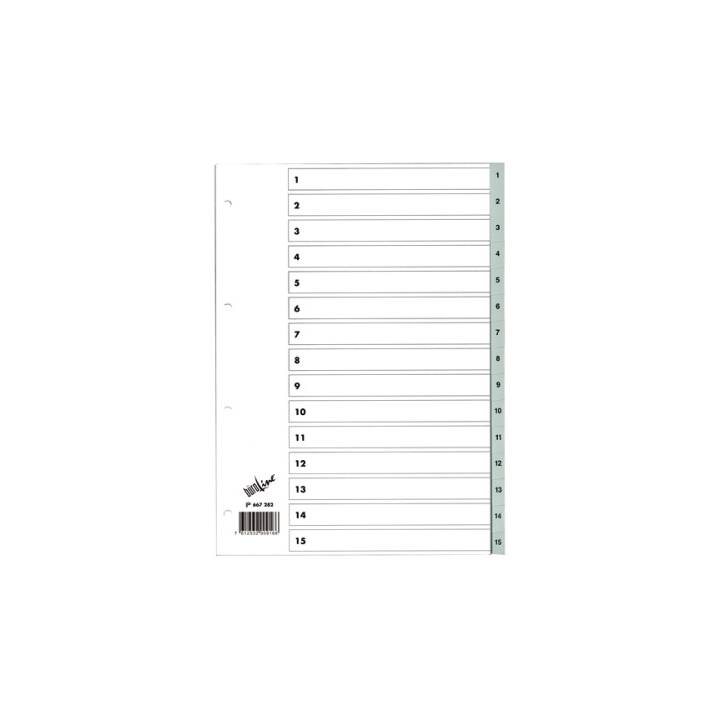 BÜROLINE Register (15 x A4, Nummerisch)