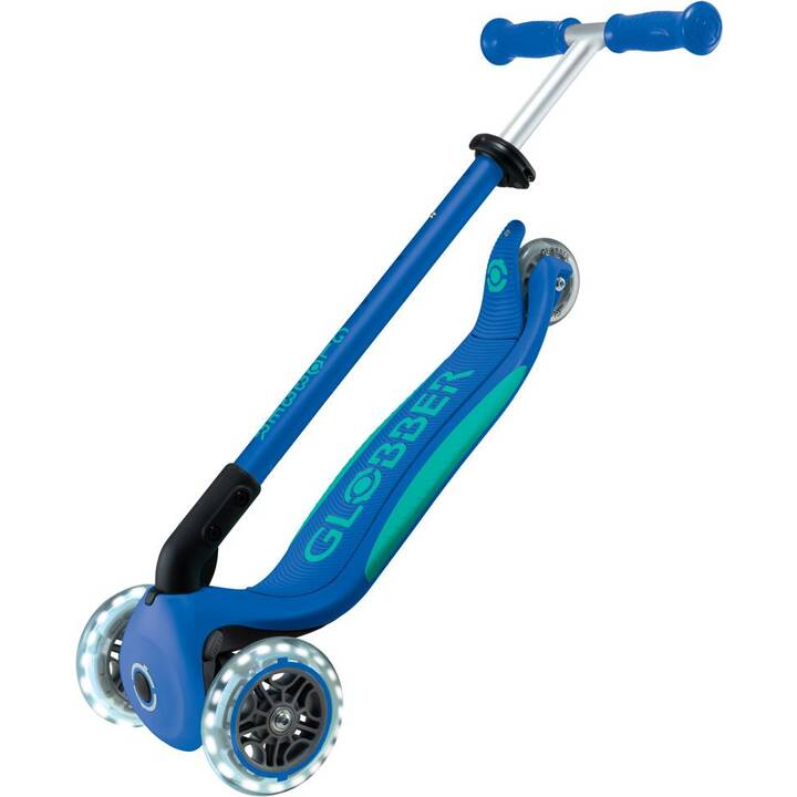 GLOBBER Scooter Primo Foldable Plus Lights Mini  (Blau)