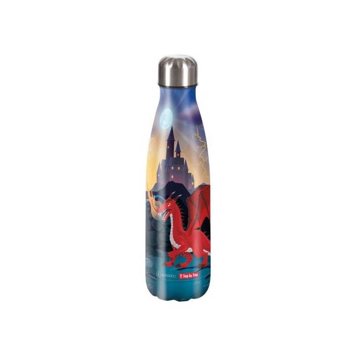 STEP BY STEP Gourde isotherme Drako (0.5 l, Rouge, Bleu, Multicolore)