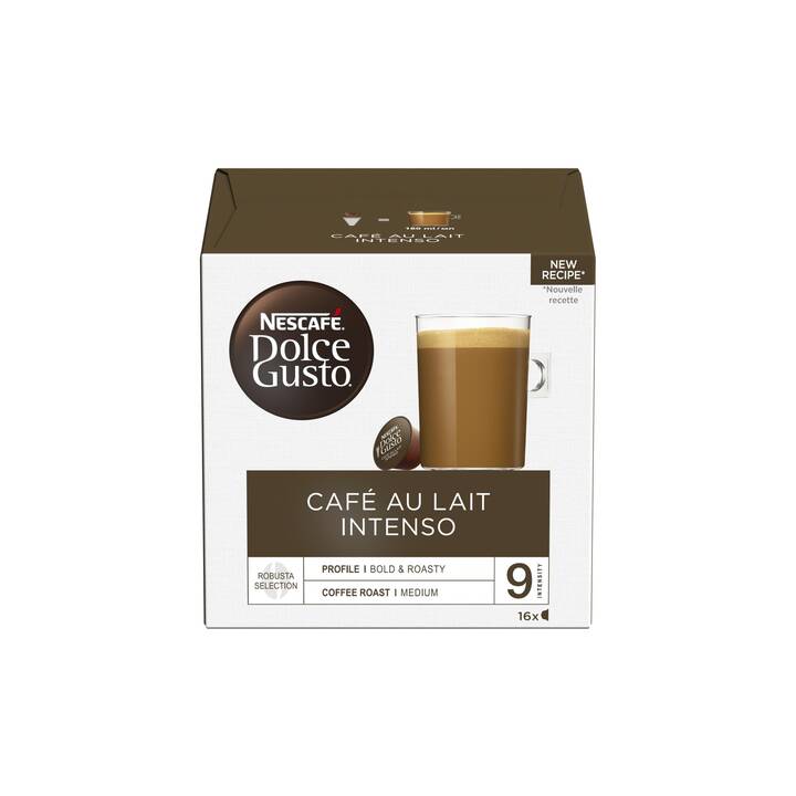 NESCAFÉ DOLCE GUSTO Kaffeekapseln Café lait Intenso (16 Stück)