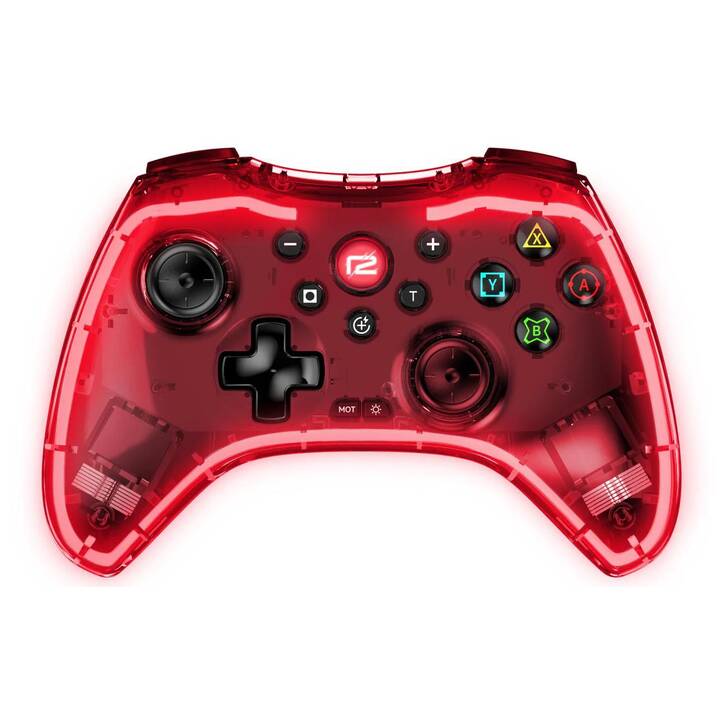 READY2GAMING NSW Pro Pad X LED-Edition Manette (Transparent)