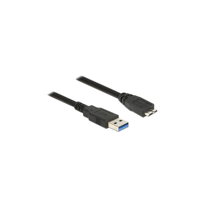 DELOCK USB-Kabel (USB 3.0 Typ-A, Micro USB 3.1 Typ B, 5 m)